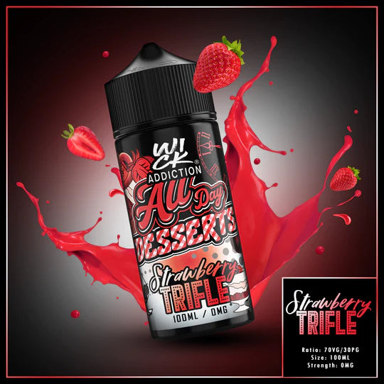 All Day Long Desserts Strawberry Trifle 100ml By Wick Addiction UK