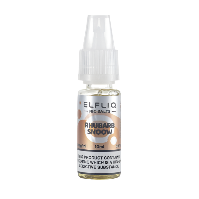 Rhubarb Snoow Elfliq Nic Salt by Elfbar