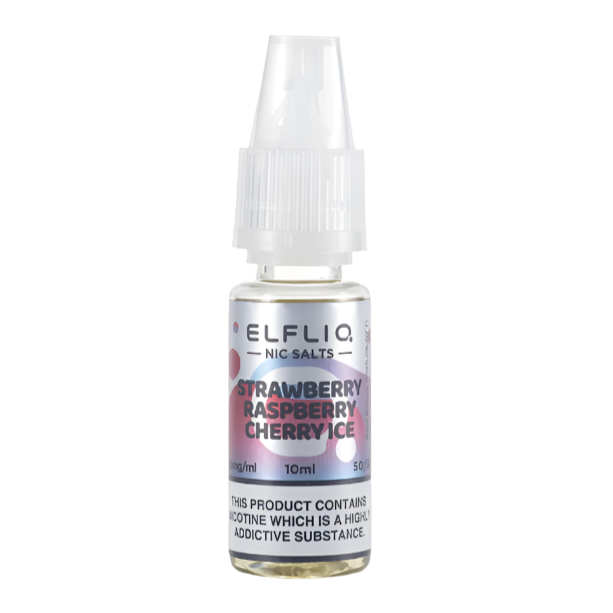 Strawberry Raspberry Cherry Ice Elfliq Nic Salt by Elfbar