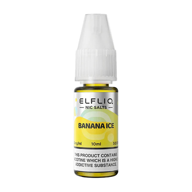 Banana Ice Elfliq Nic Salt by Elfbar uk