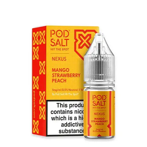Nexus Mango Strawberry Peach Nic Salt By Pod Salt UK