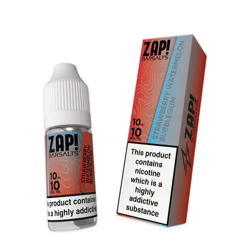 Strawberry Watermelon Bubblegum Nic Salt By Zap! Bar Salts UK