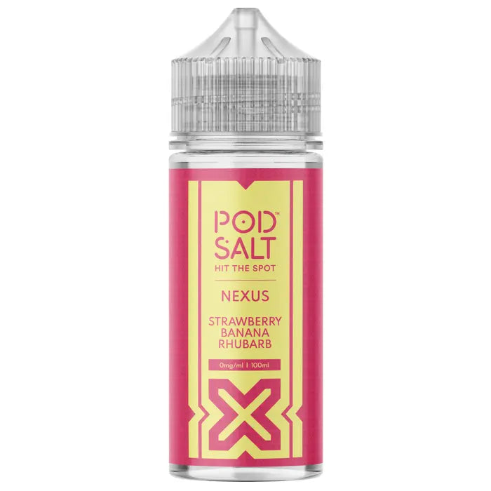 Nexus Strawberry Banana Rhubarb 100ml By Pod Salt UK