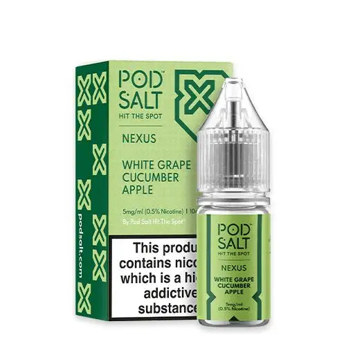 Nexus White Grape Cucumber Apple Nic Salt By Pod Salt UK