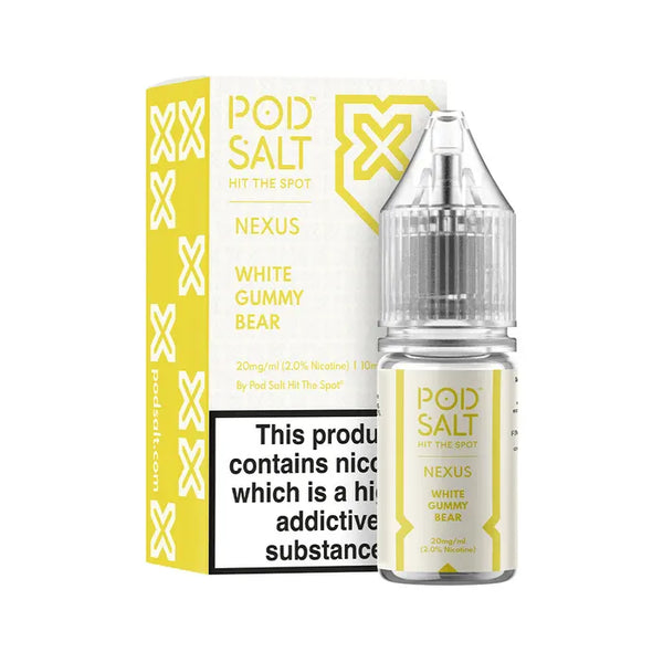 Nexus White Gummy Bear Nic Salt By Pod Salt UK