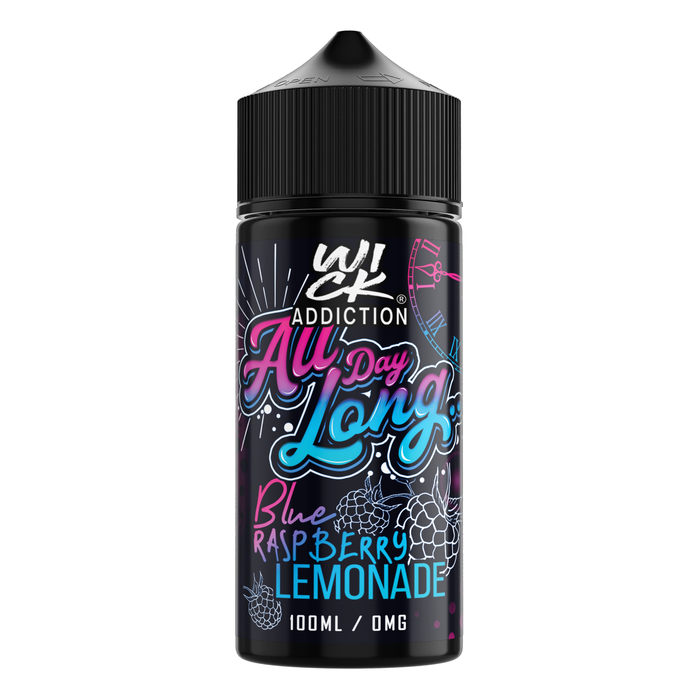 All Day Long Blue Raspberry Lemonade 100ml By Wick Addiction UK