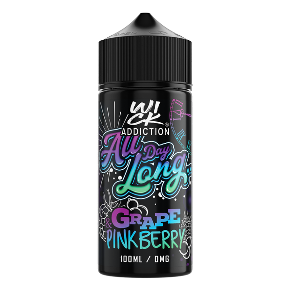 All Day Long Grape & Pinkberry 100ml By Wick Addiction UK