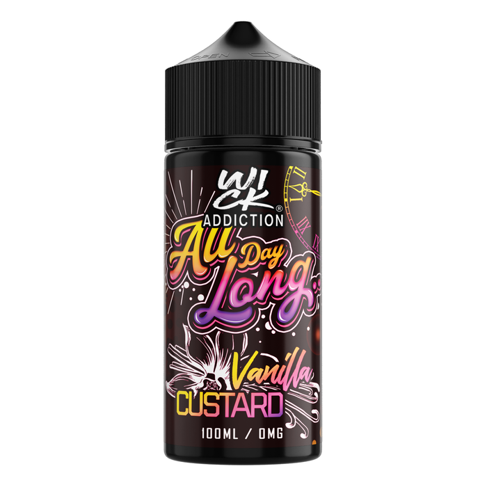 All Day Long Vanilla Custard 100ml By Wick Addiction UK