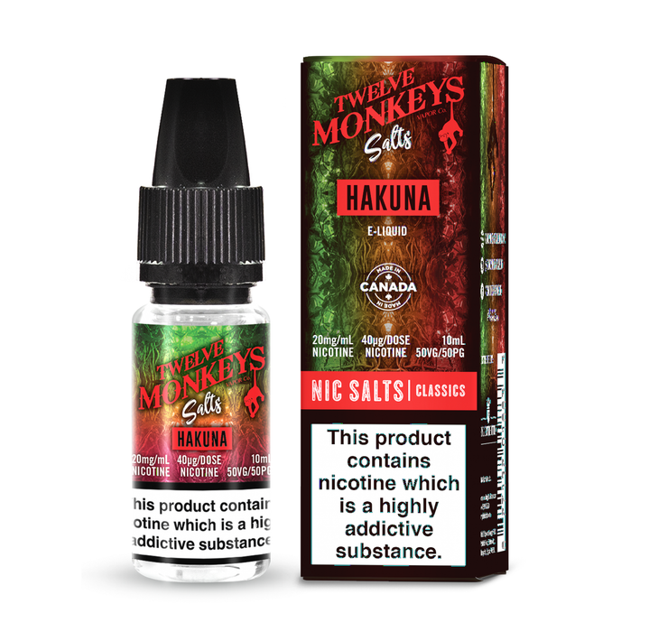 Hakuna Salt Nic By 12 Monkeys UK