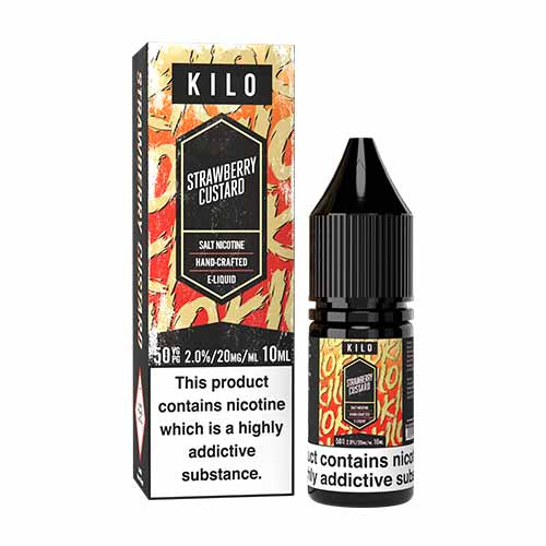 Strawberry Custard Nic Salts By Kilo Eliquids UK