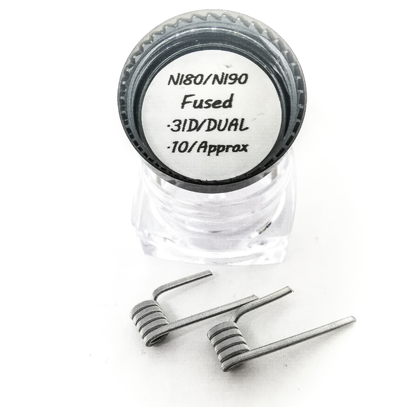 Ni80/Ni90 Fused Coils By The Kilted Devil handmade rda coils UK