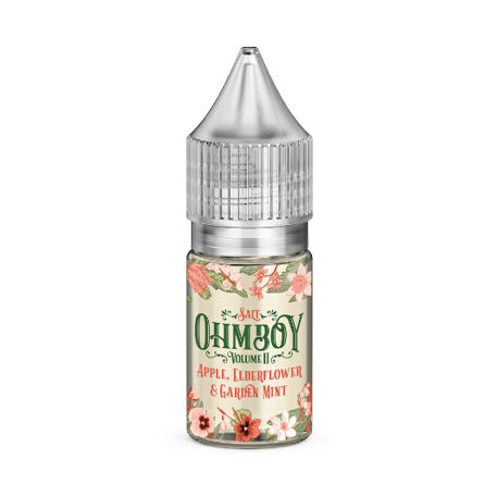 Apple Elderflower Garden Mint Nic Salts By OHM BOY Vol II