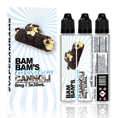 Cookies & Cream (Bam Bam's Cannoli) 0mg