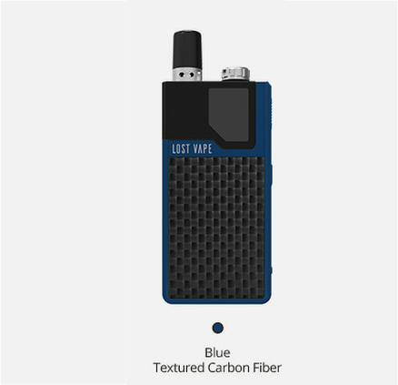 Orion DNA Go Pod System By Lost Vape blue carbon fiber