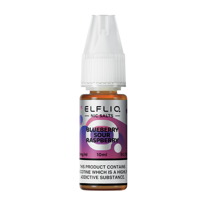 Blueberry Sour Raspberry Elfliq Nic Salt by Elfbar UK