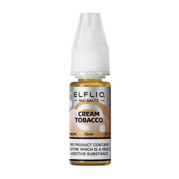 Cream Tobacco Elfliq Nic Salt by Elfbar UK