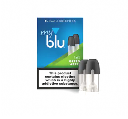 Green Apple E-Liquid Pods By Blu