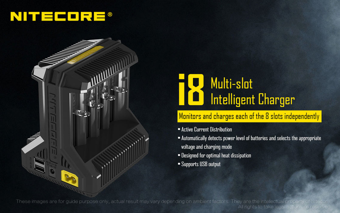 i8 8 Bay Intellicharger By Nitecore