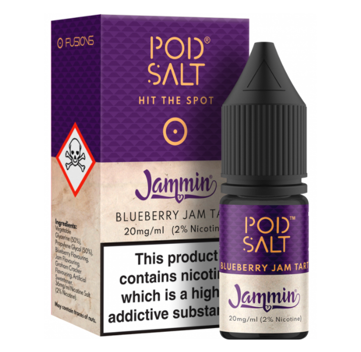 Blueberry Jam Tart POD SALT By Jammin UK