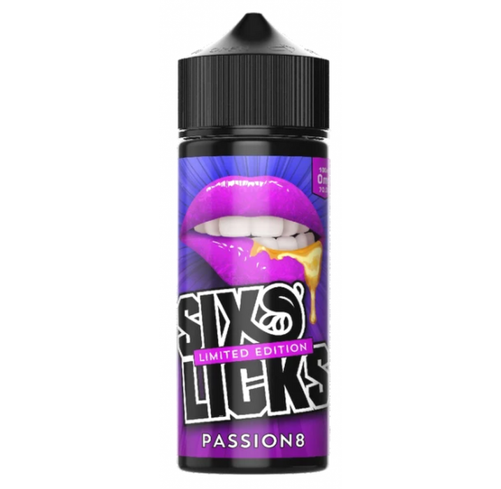 Passion 8 100ml By Six Licks short fill UK