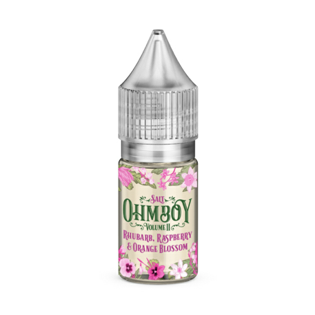 Rhubarb Raspberry Orange Blossom Nic Salts By OHM BOY Vol II