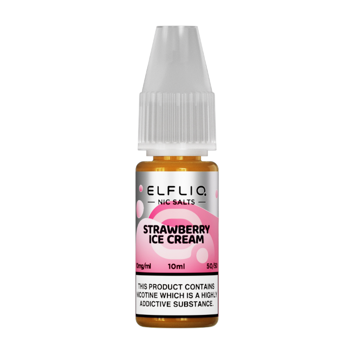 Strawberry Ice Cream Elfliq Nic Salt by Elfbar UK