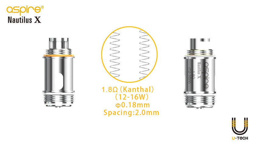 Nautilus X Replacement Coils By Aspire