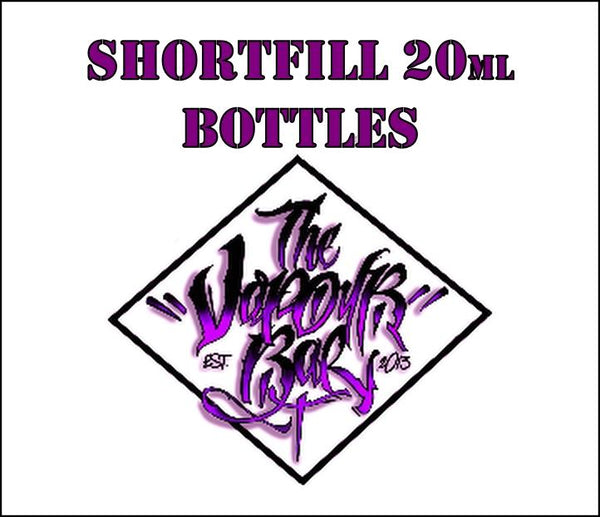 Shortfill 20ml Bottles Sold in the UK by The Vapour Bar.
