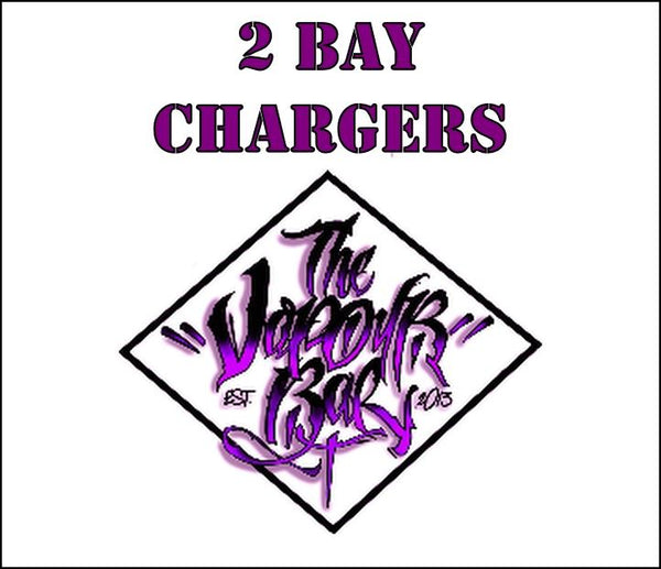 2 Bay Chargers. Sold in the UK by The Vapour Bar.