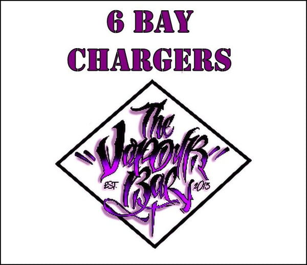 6 Bay Chargers Sold in the UK by The Vapour Bar.