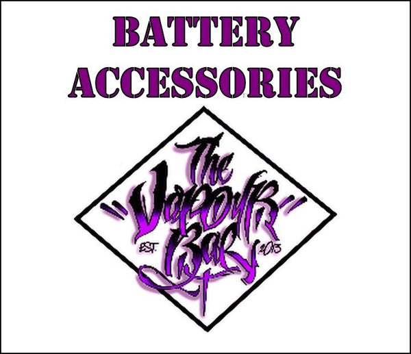 Battery Accessories Sold in the UK by The Vapour Bar. 