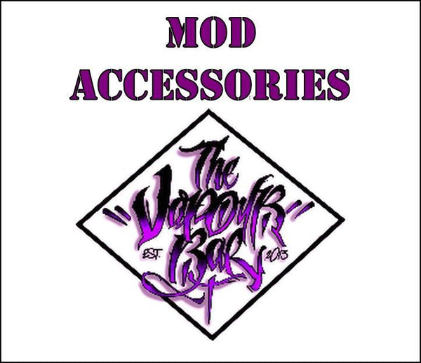 If you have a `Mod` which is a `Tube` or a `Box` device then check out this range of essential accessories.. Sold in the UK by The Vapour Bar.