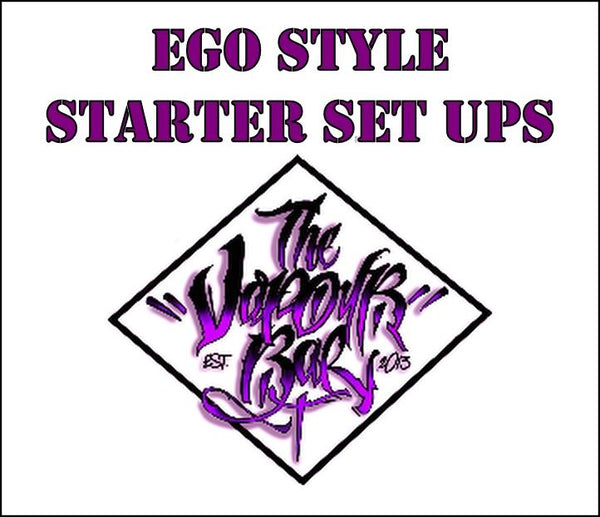 The Vapour Bar Ego Style Set Ups Simple Kits for the beginner Sold in the UK by The Vapour Bar. 