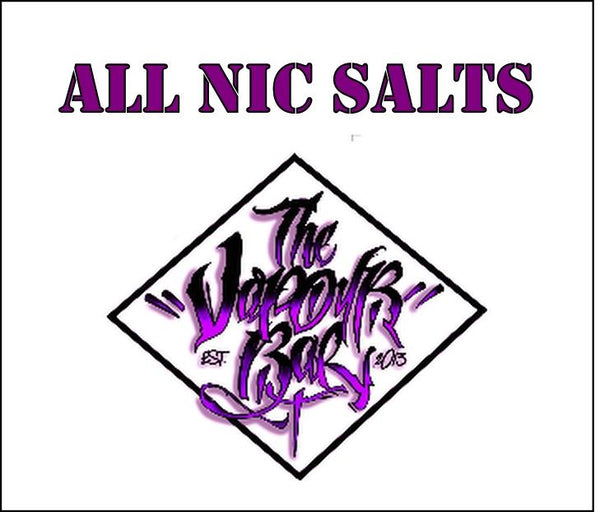 Nic Salts. Sold in the UK by The Vapour Bar UK 