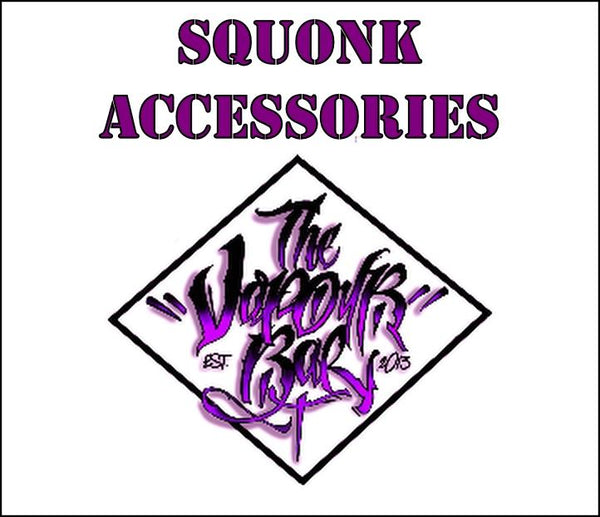 All Sqounking Accessories EXPERIENCED VAPERS SHOULD USE THESE PRODUCTS USING THE CORRECT `TOOLS` AND `OHMS METERS` (Resistance Checking Meter) Squonking Squonking devices with bottom fed (BF) R.D.A. .Sold in the UK by The Vapour Bar UK