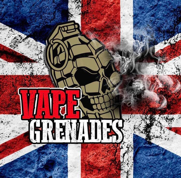 Vape Grenades E-Liquid Made In The U.K. Sold In The UK by The Vapour Bar.