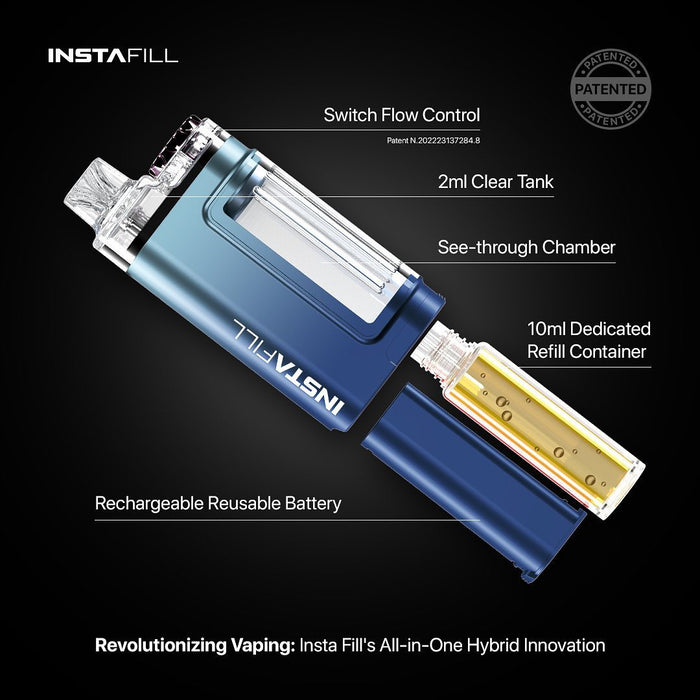 Instafill 3500 puff disposable vape kit uk