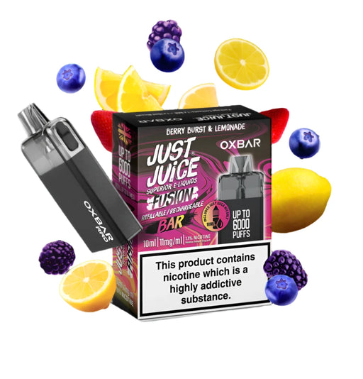 Berry Burst & Lemonade RRB Disposable Vape By Oxbar & Just Juice UK