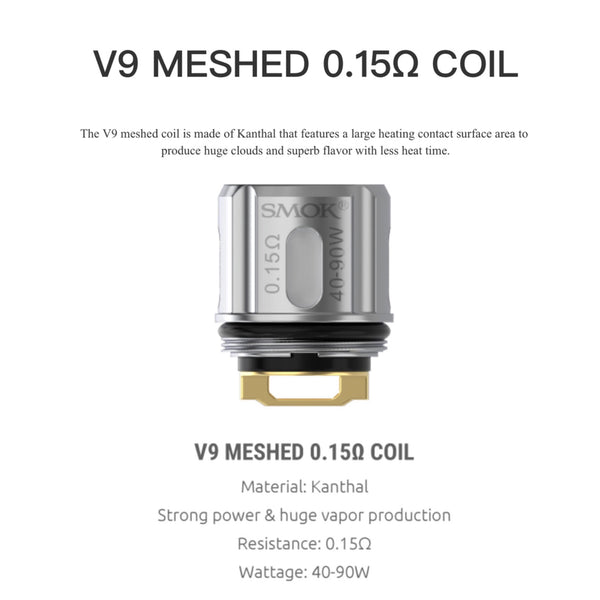 TFV9 Replacement Coil By Smok UK