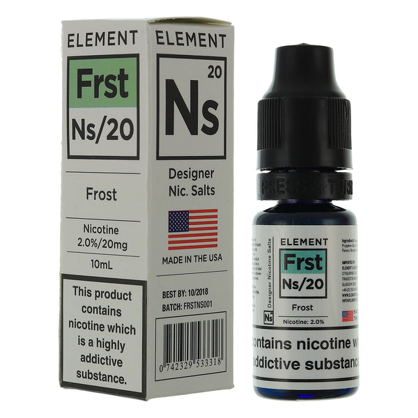 NS20 Frost Designer Nic Salts By Element