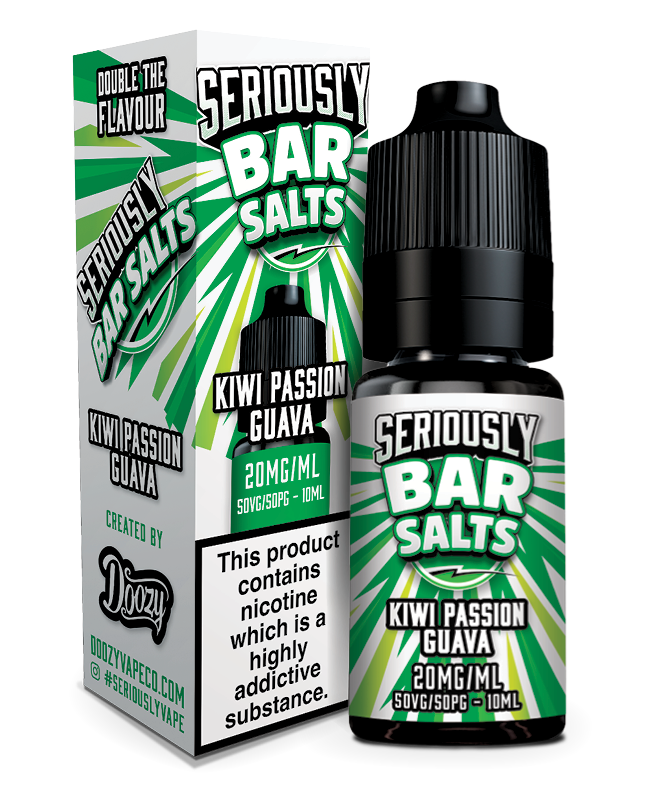 Kiwi Passion Guava Nic Salt By Seriously Bar Salts UK