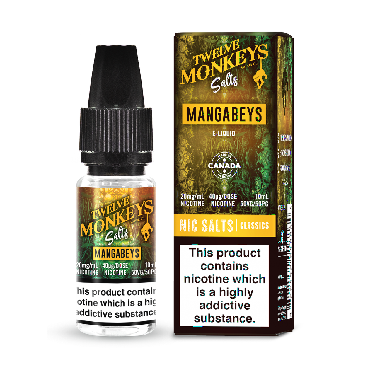 Mangabeys Salt Nic By 12 Monkeys UK