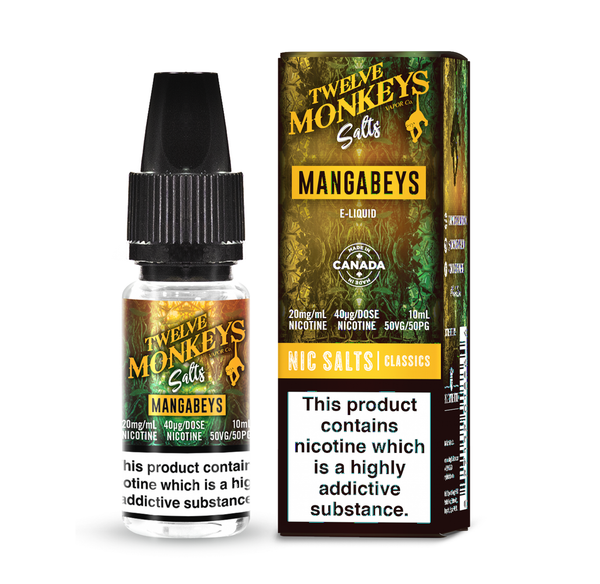 Mangabeys Salt Nic By 12 Monkeys UK