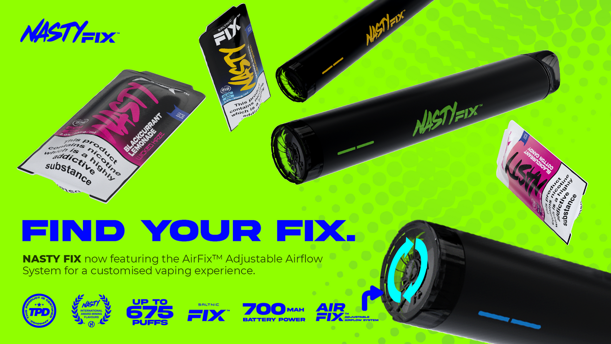 Nasty Fix AirFix Disposable Ecig By Nasty UK