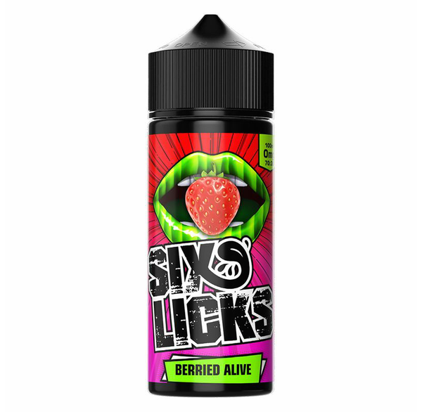 Berried Alive 100ml By Six Licks short fill UK