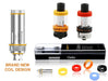 Aspire Cleito Tank made of stainless steel and pyrex glass with rubber glass protector and spare coil