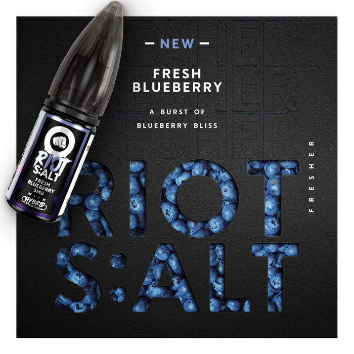 Fresh Blueberry Salt Nic By Riot Squad