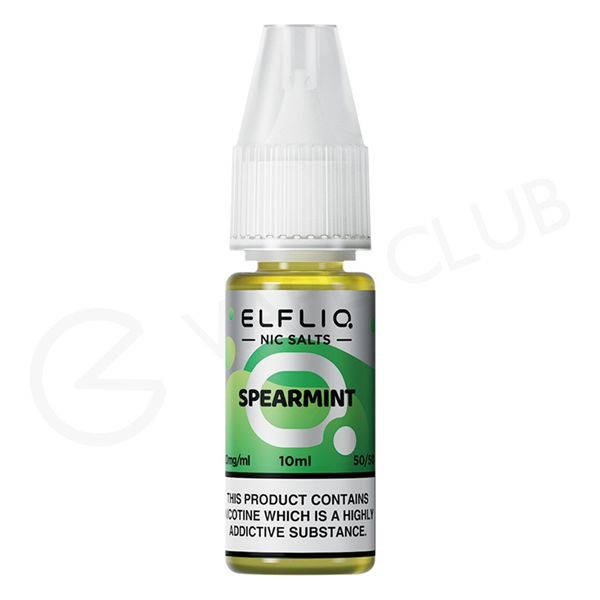 Spearmint Elfliq Nic Salt by Elfbar UK