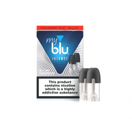 Strawberry Mint INTENSE E-Liquid Pods By Blu