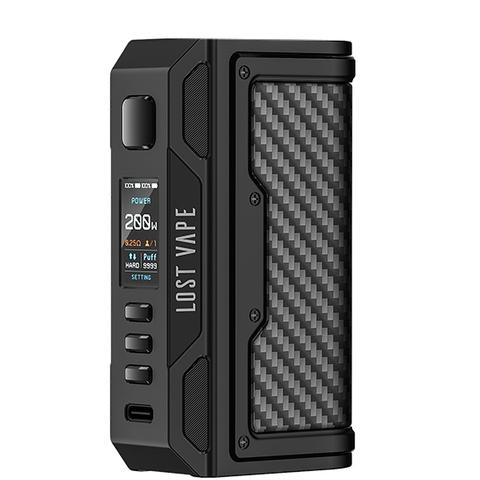 Black Carbon Fiber Thelema Quest 200w By Lost Vape UK